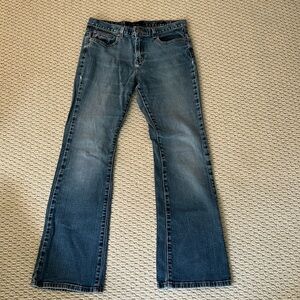Calvin Klein vintage flare cut blue jeans size 10.